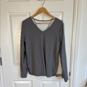 Lole Gray workout T-shirt Blouse